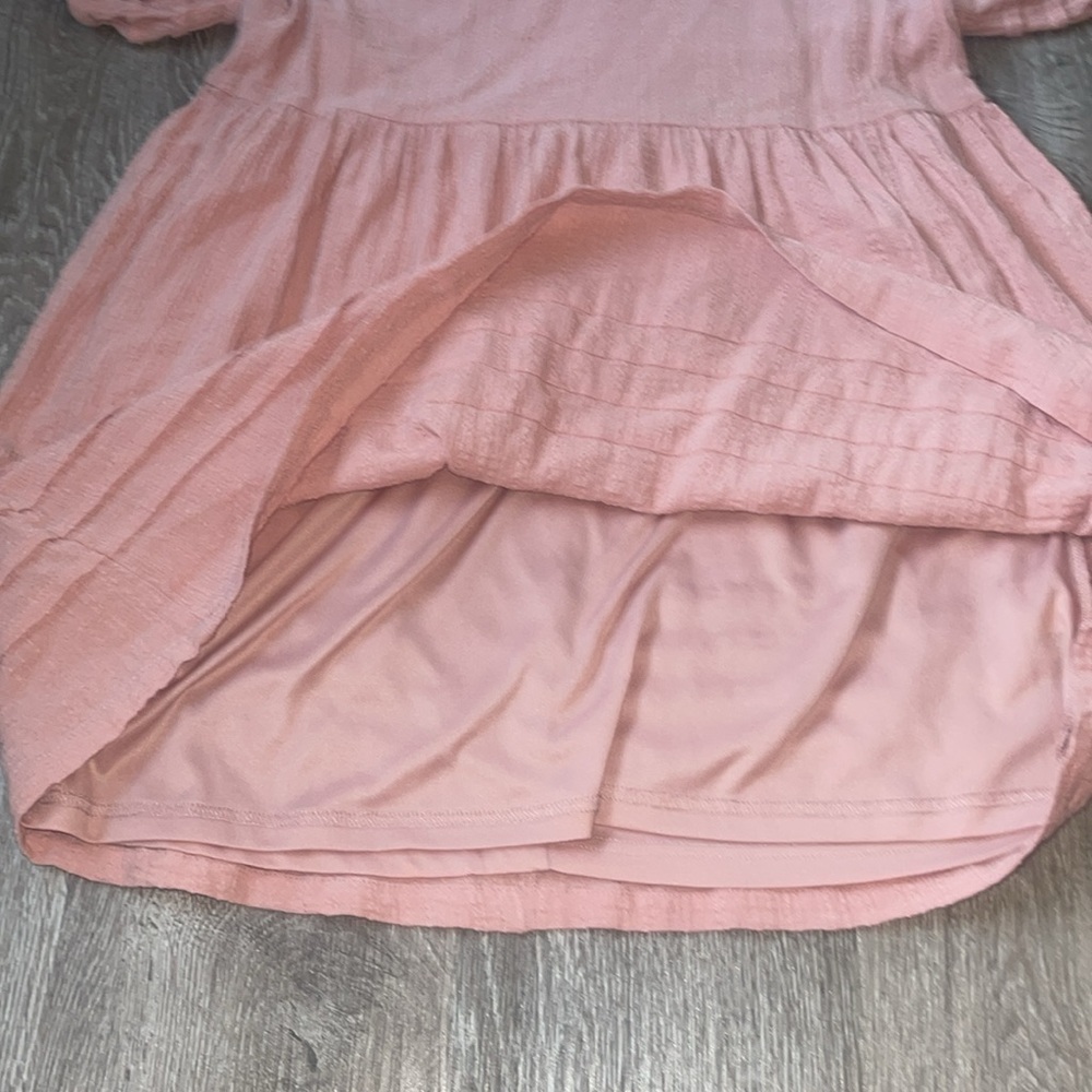 Altar’d State pink baby doll mini dress size small v neck party dress bridal - Picture 5 of 7